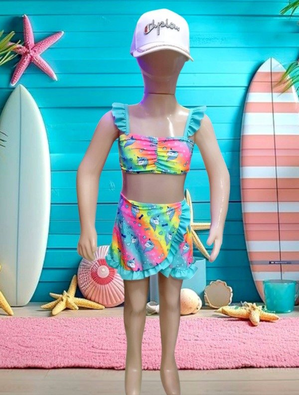 Producto - LINEA TAHI Bikini de 3 piezas unicornio