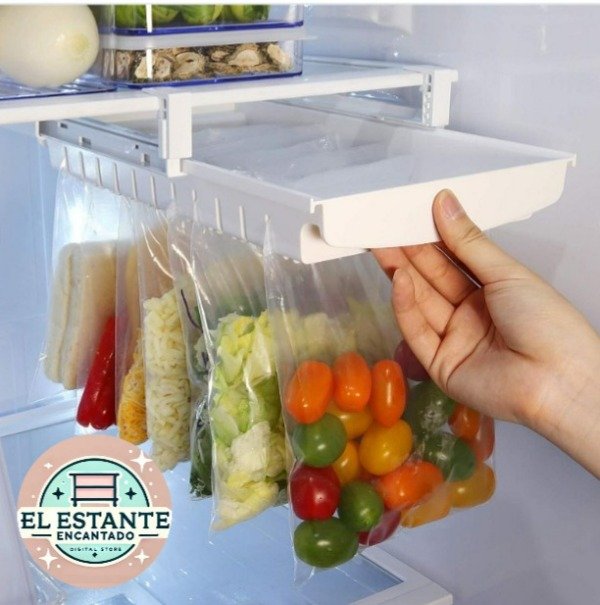 Producto - Organizador Heladera Para 9 Bolsas Ziploc Con Rieles