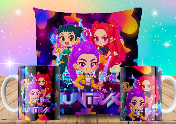 Producto - TAZAS Y ALMOHADONES LAS GUERRERAS K-POP DEMON HUNTERS