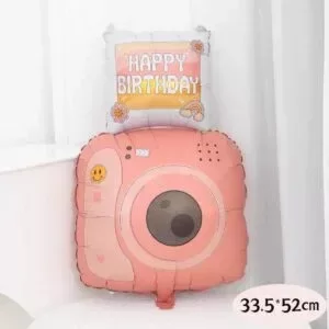 Producto - GLOBO CAMARA HAPPY BIRTHDAY