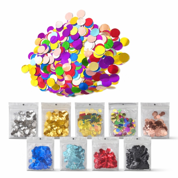 Producto - Confetti Metalizado Redondo para Fiesta - Bolsa 10 g