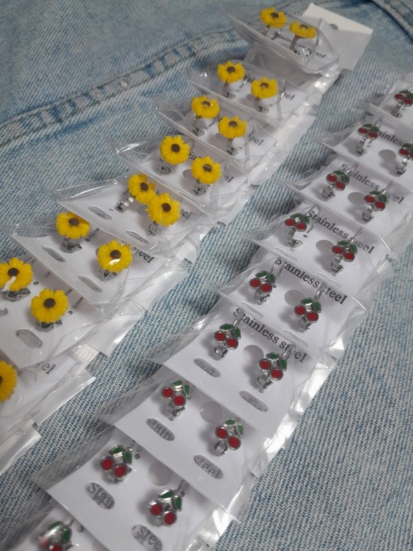 Producto - Aros cereza y girasol