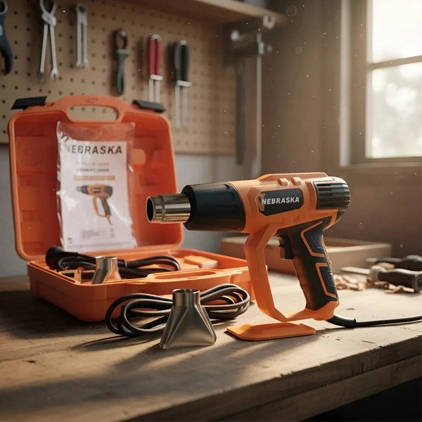 Producto - Pistola Calor 2000w 2 Temperaturas Con Maletín Uso Profesional Nebraska