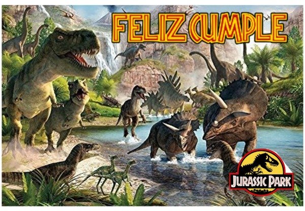 Producto - LMINA COMESTIBLE JURASSIC FELIZ CUMPLE