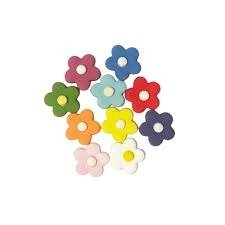 Producto - pastillaje flor no me olvides multicolor x40