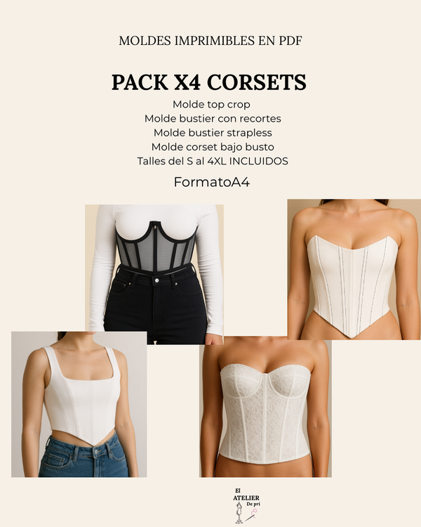 Producto - PACK 4 CORSETS