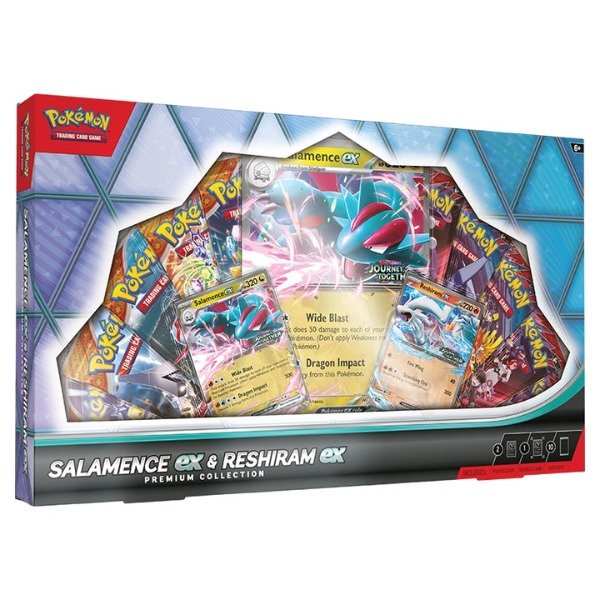 Producto - Salamence ex and Reshiram ex Premium Collection - 10 Boosters Packs