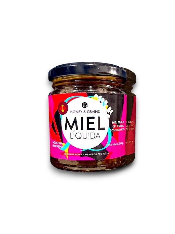 Producto - Miel Líquida Orgánica del Paraná - Honey and Grains x250gr