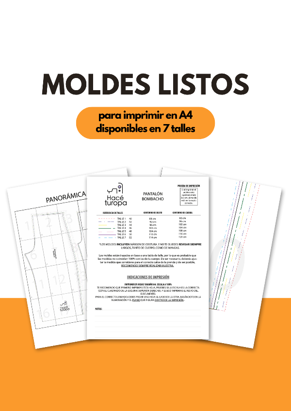 Producto - MOLDE PANTALÓN BOMBACHO + VIDEO TUTORIAL - 1
