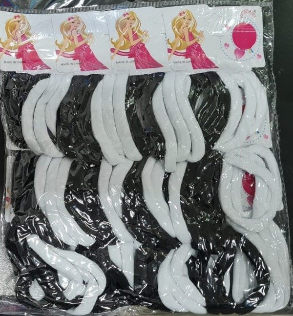 Producto - GOMITA BLANCO Y NEGRO X12 CHICO   4.5''