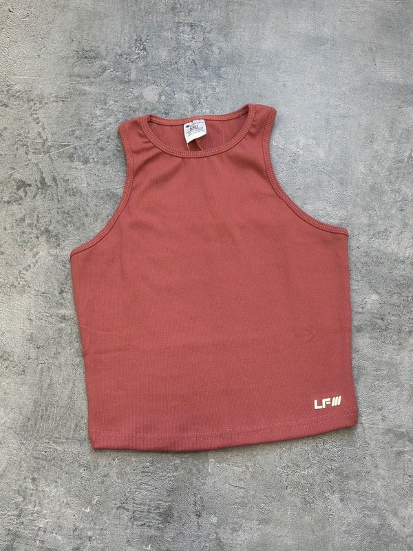 Producto - Crop Top Halter Rose Wood