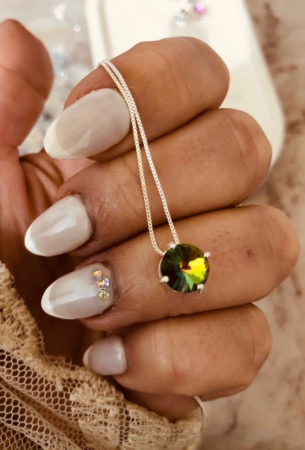 Producto - Conjunto Verde tornasol Plata 925
