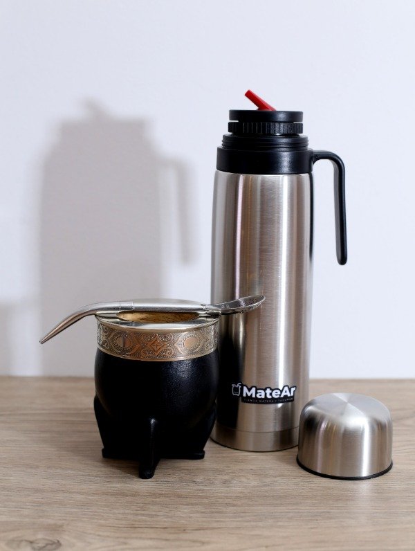 Producto - Combo Imperial calabaza (Mate, termo y bombilla)