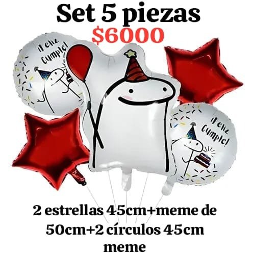 Producto - Promo globo meme flork feliz cumpleaños