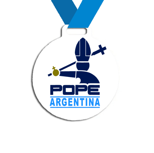 Producto - Medalla Plastica Personalizada visita Papa León XIV #18 - 1