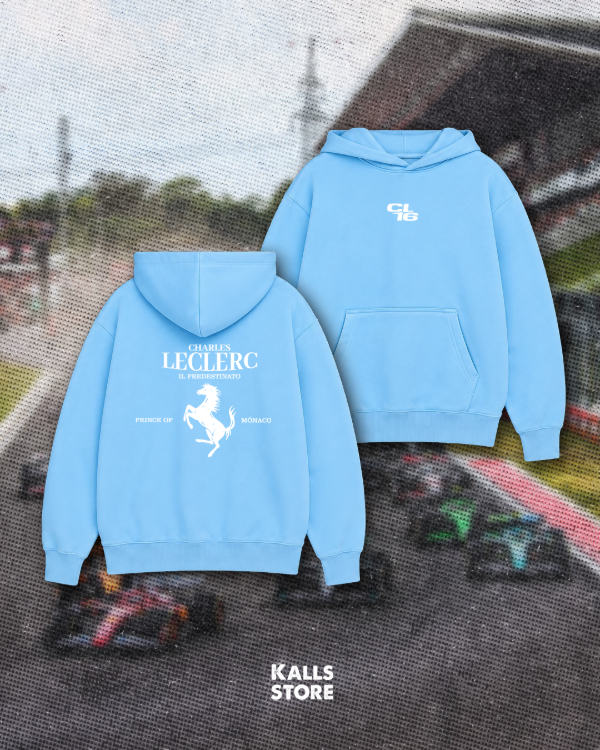 Producto - Buzo celeste Charles Leclerc #caballo - 0