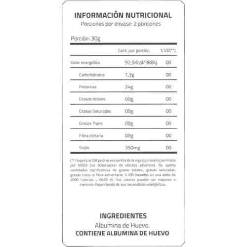 Producto - Albumina De Huevo Proteína Claras Huevo 370 Grs Ovofull - 1
