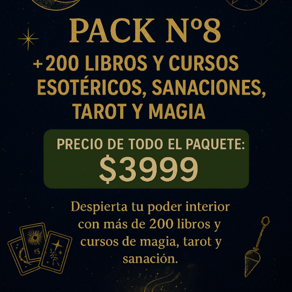 Producto - PACK N8: +200 LIBROS Y CURSOS ESOTERICOS, SANACIONES