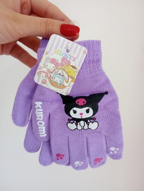 Producto - Guantes Niña Kuromi Lila