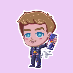 Producto - Stickers en Vinilo - F1 - Max Verstappen