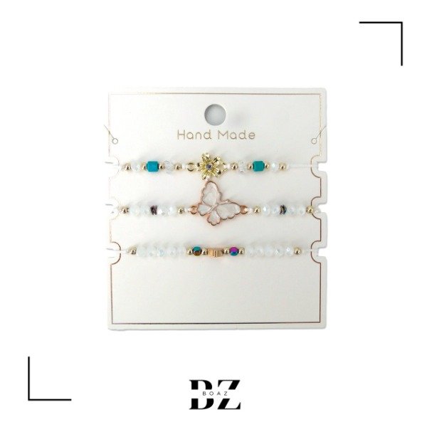 Producto - PULSERA DE HILO CON DIJE X 3 PCS EN CARD - 1944-4
