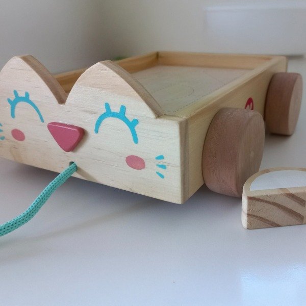 Producto - Carrito  con bloques de madera - 1