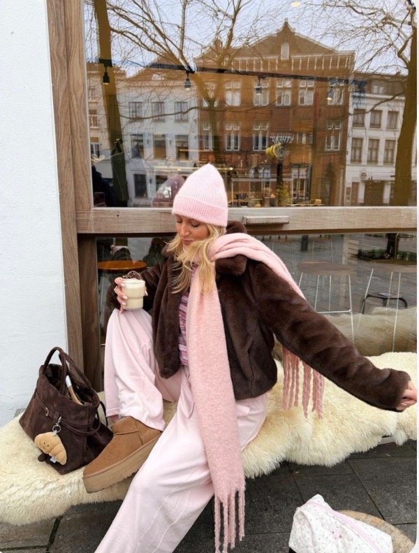 Producto - Bufandon Nube Rosa claro