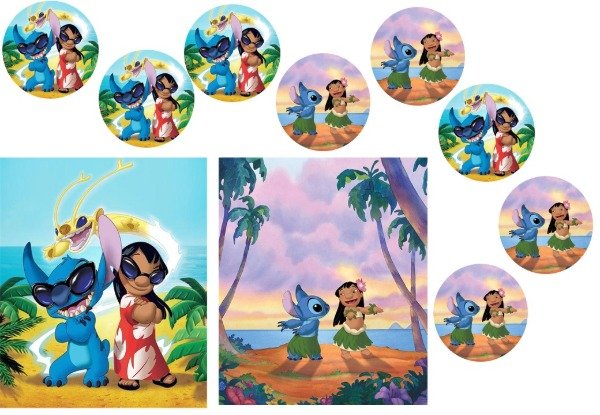 Producto - LAMINA TORTA RECTANGULAR O CAKE PIÑATA LILO Y STITCH