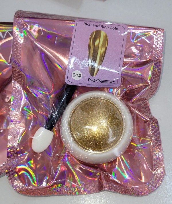 Producto - Polvo espejo dorado