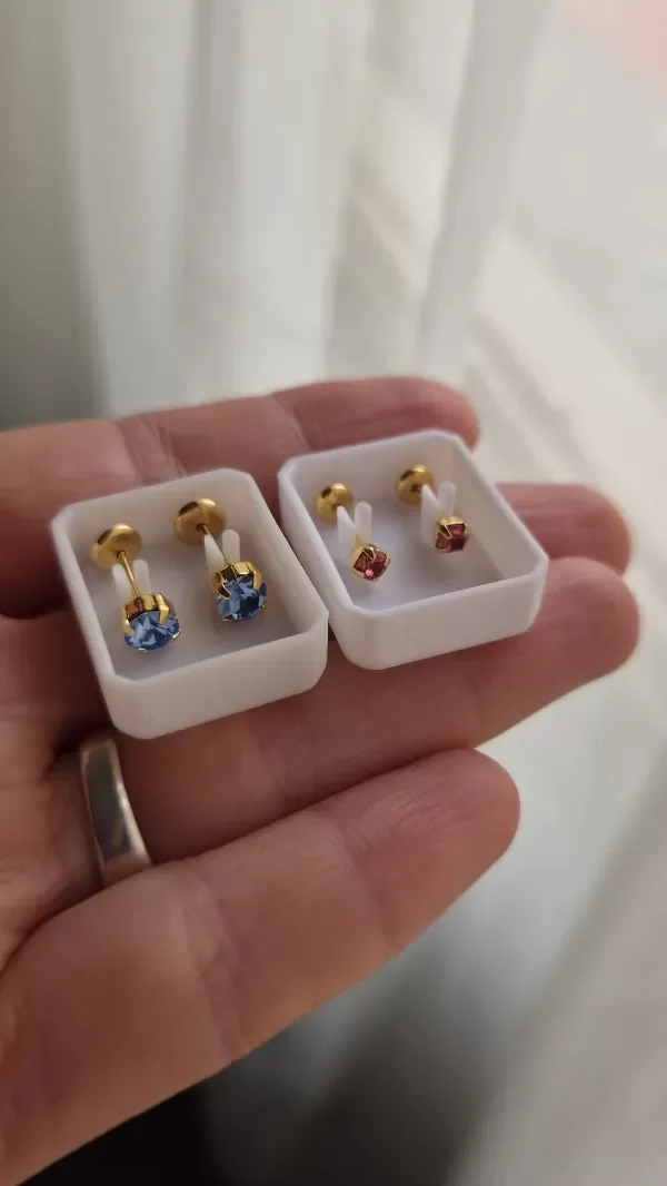 Producto - Abridores cubic 2 colores enchapados en oro