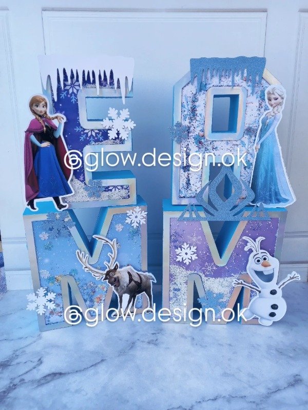 Producto - Letra 3D shaker frozen
