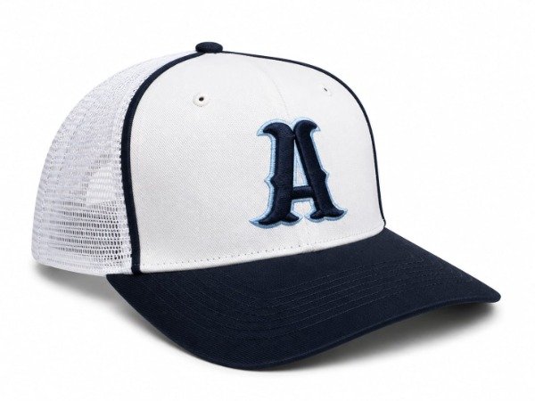 Producto - Gorra trucker letra "A" azul blanco
