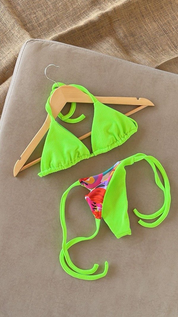 Producto - Bikini  Saona reversible "Lima"