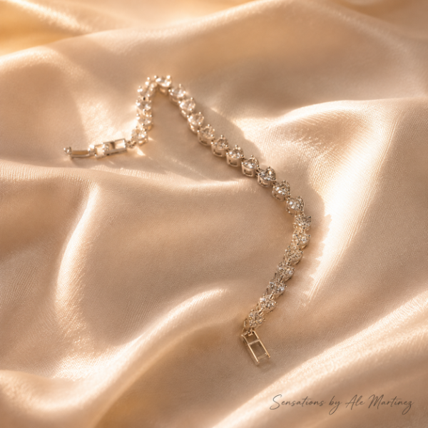 Producto - Pulsera de Strass Plateada