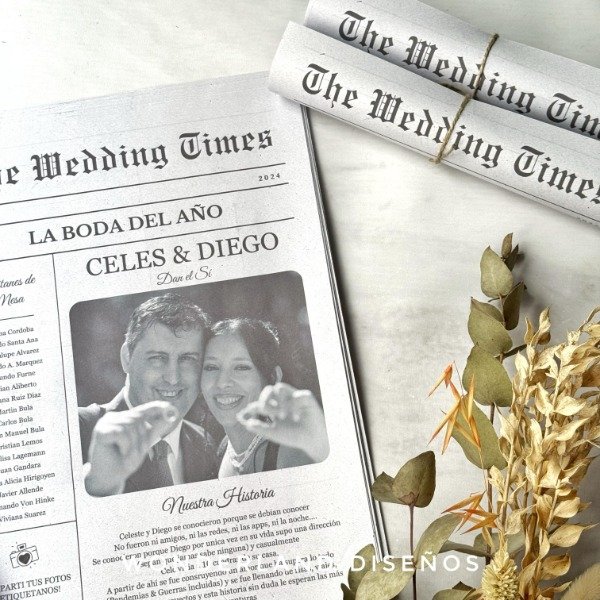 Producto - 60 Diarios de Boda / Periodico de evento - 3