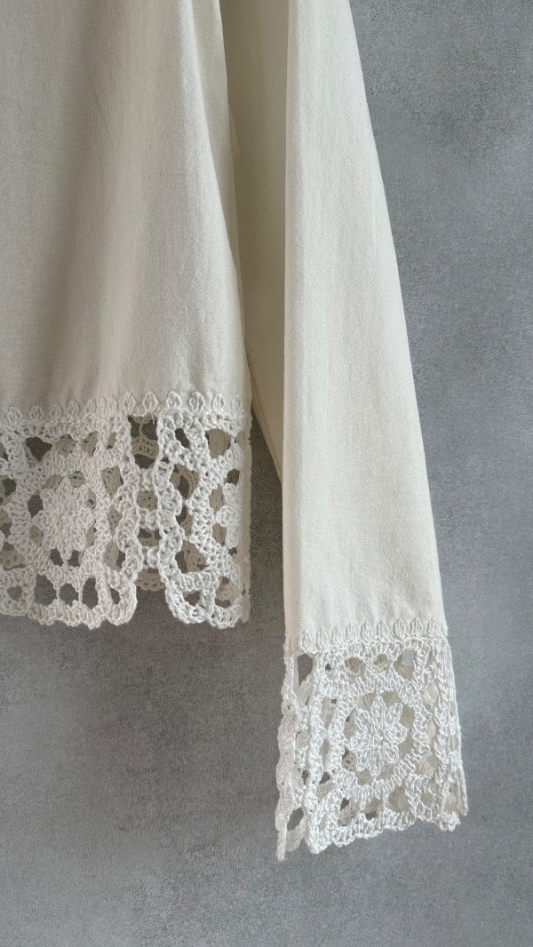 Producto - Camisa combinada crochet Zara - 9