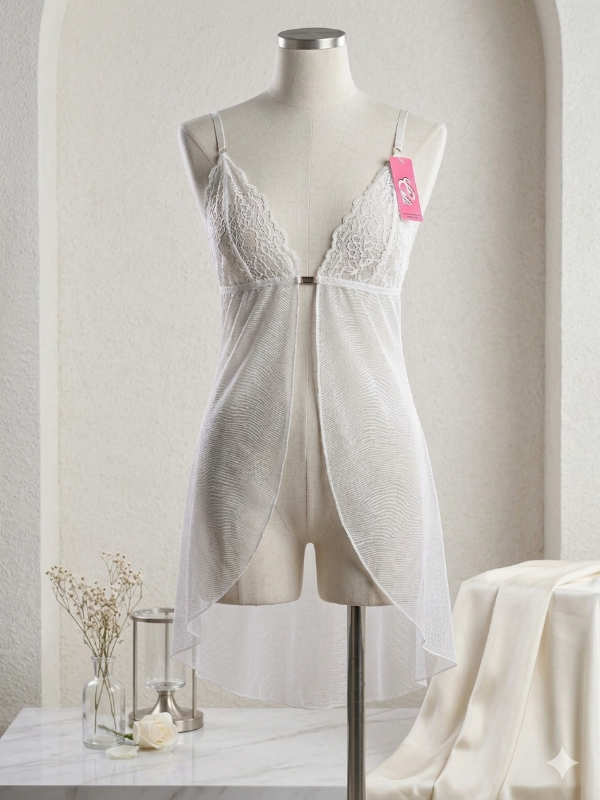 Producto - BABY DOLL CON BROCHE DELANTERO