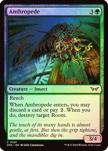 Producto - Anthropede Foil  Duskmourn: House of Horror