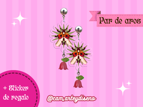 Producto - Par de aros Bichos