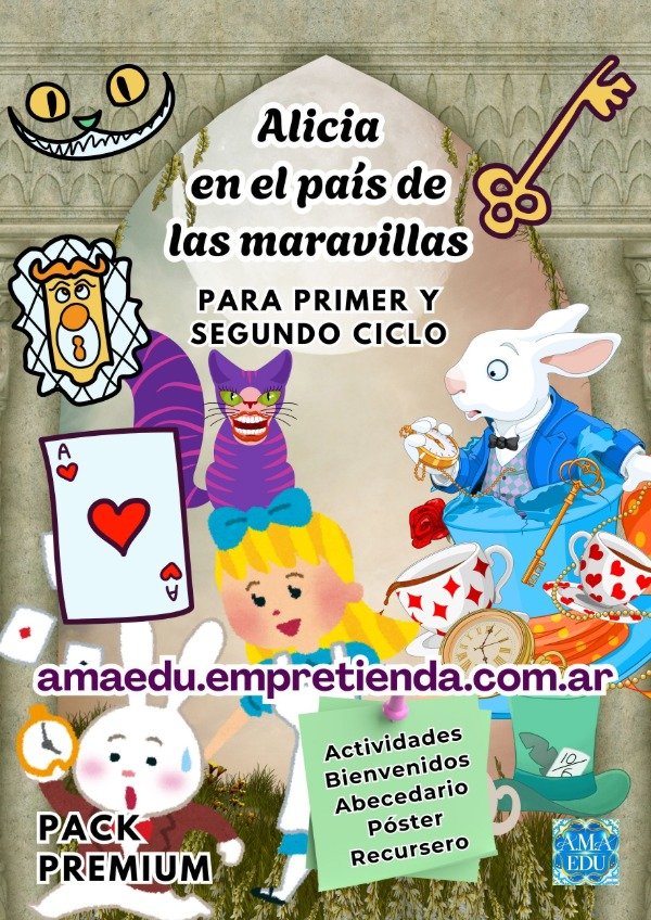 Producto - Pack de Lectura Primer y Segundo Ciclo: ALICIA EN EL PAÍS DE LAS MARAVILLAS