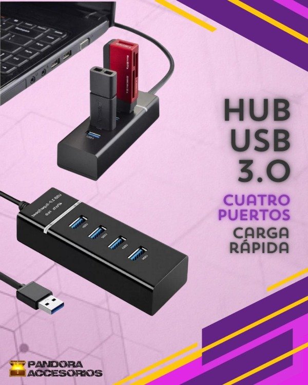 Producto - HUB USB 4 Puertos 3.0