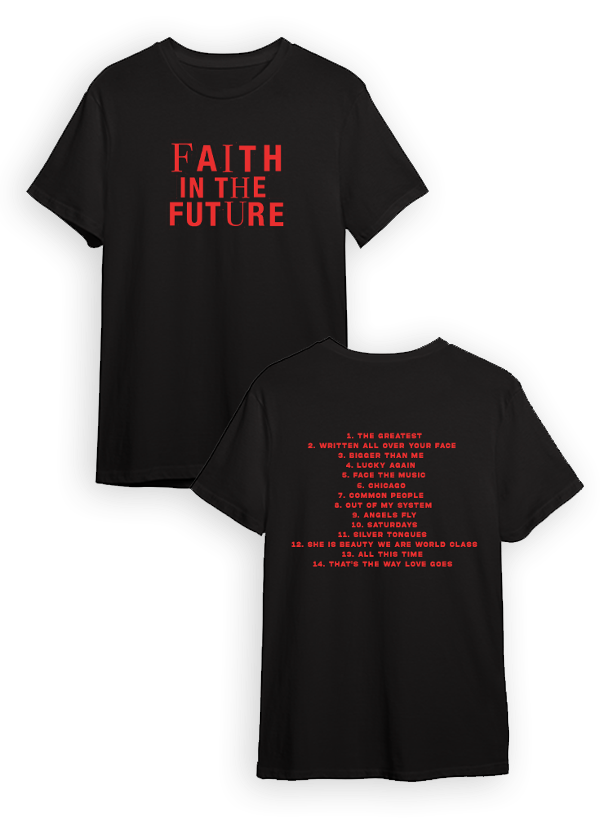Remera Faith in the future tracklist - Louis Tomlinson
