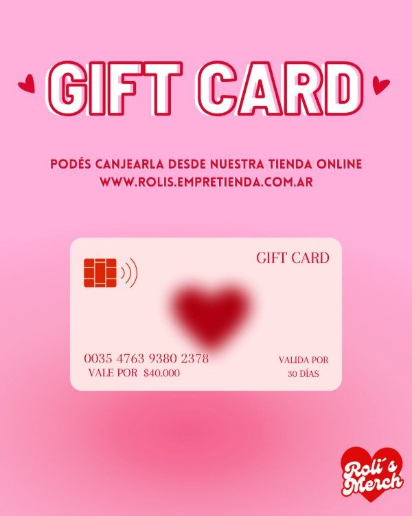 Producto - gifcard personalizada