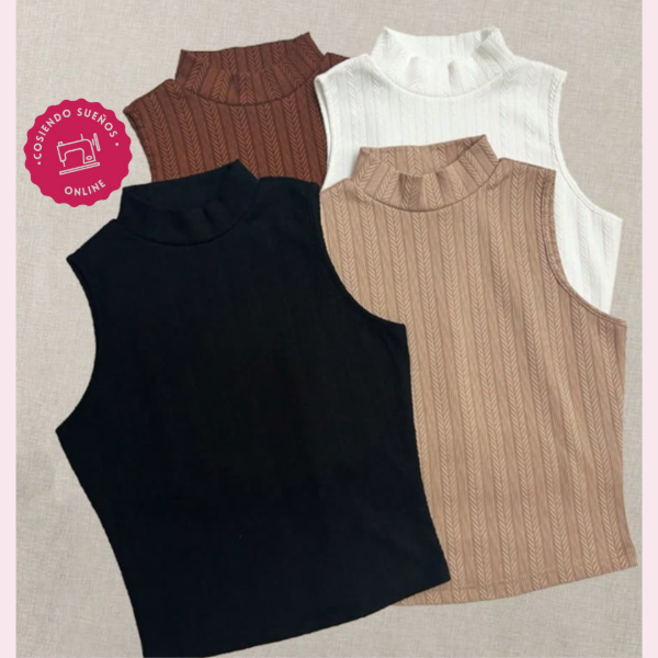 Producto - Musculosa con cuello. - 1