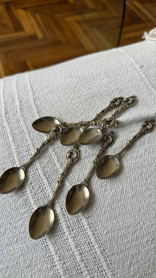 Producto - Juego de cucharas bañadas en plata