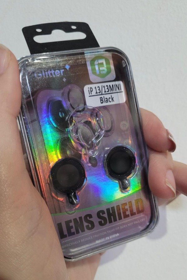 Producto - Iph 13 / iph 13 mini protector de camara brillo negro