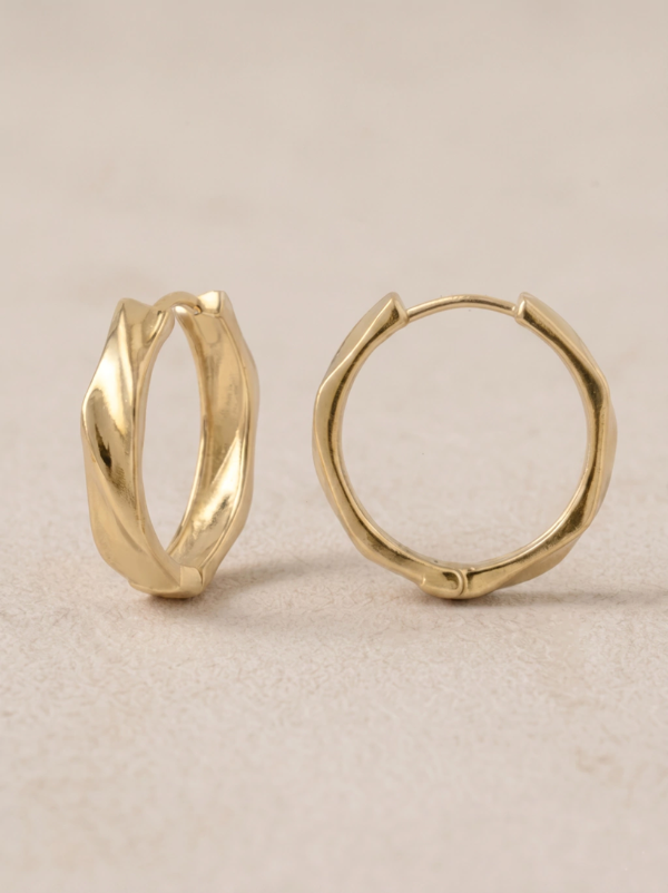Producto - ARGOLLAS ELOIS DORADAS 2.5CM