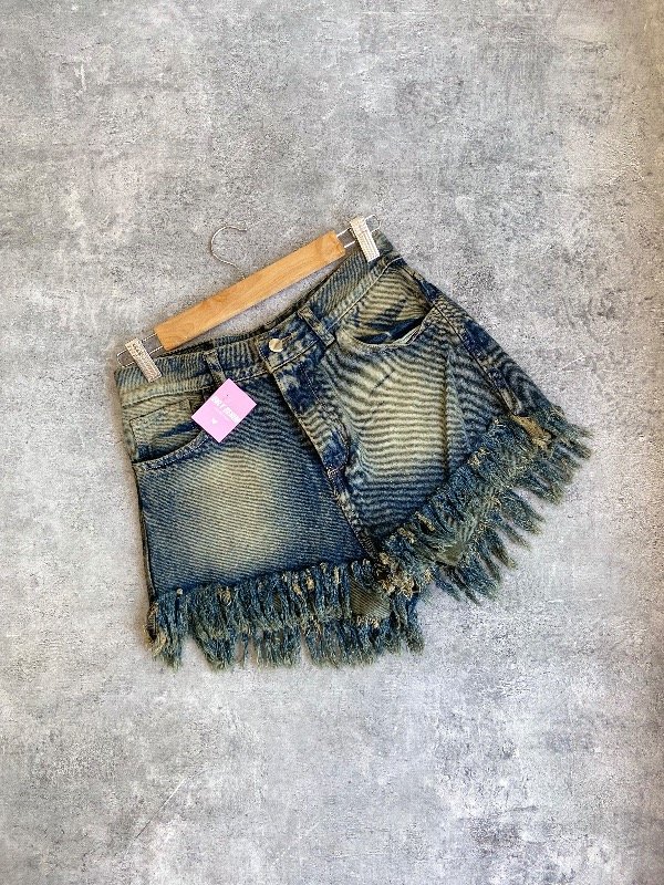 Producto - Short flecos óxido 38
