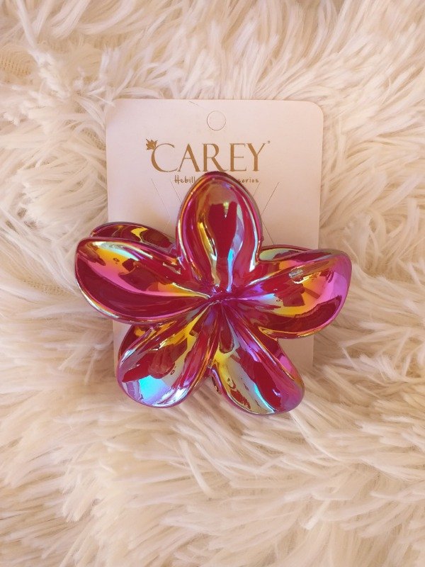 Producto - CAREY 6197 Flor Hawaiana Bordó Irisada