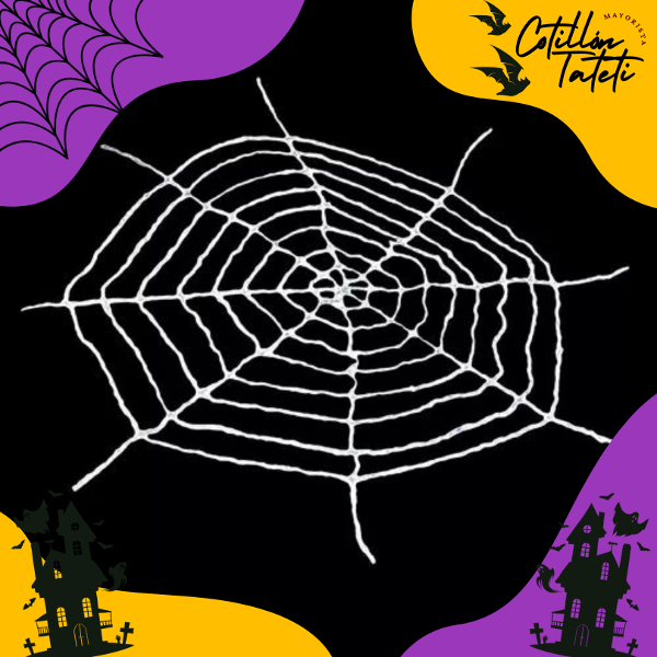 Producto - TELARAÑA GIGANTE BLANCA 2 Mts